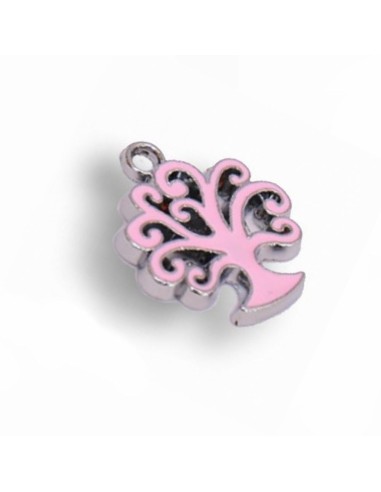 Gadget Mini albero della vita in metallo smaltato rosa Greenford