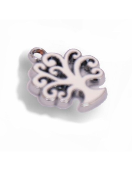 Gadget Mini albero della vita in metallo smaltato bianco Greenford