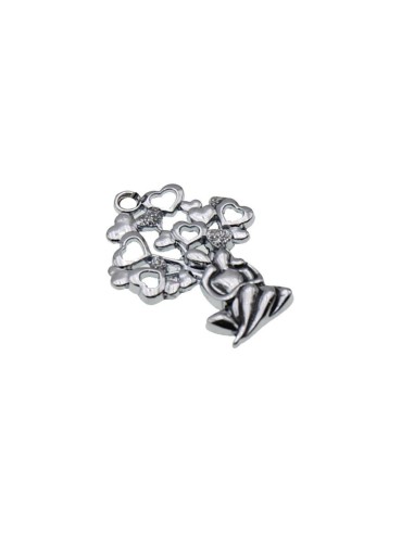 Gadget Albero della vita con sposi in metallo cromato Greenford