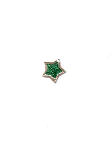 Gadget Mini stella glitterata in metallo cromato Greenford