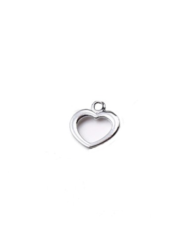 Gadget mini cuore easy in metallo cromato Greenford