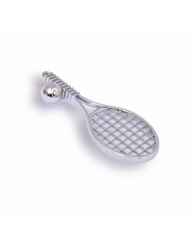 Gadget racchetta da tennis in metallo cromato Greenford