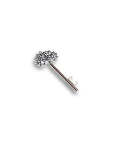 Gadget Chiave con albero della vita in metallo cromato Greenford