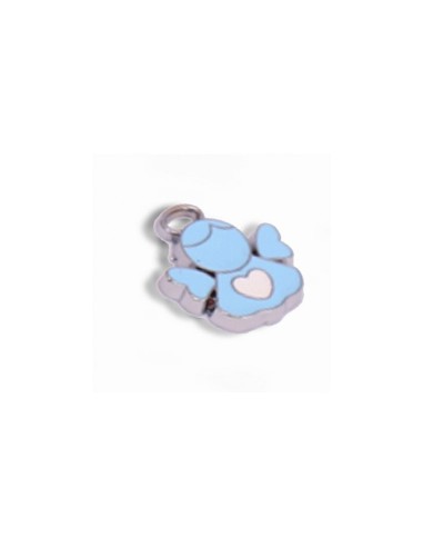 Gadget mini angelo in metallo smaltato celeste Greenford