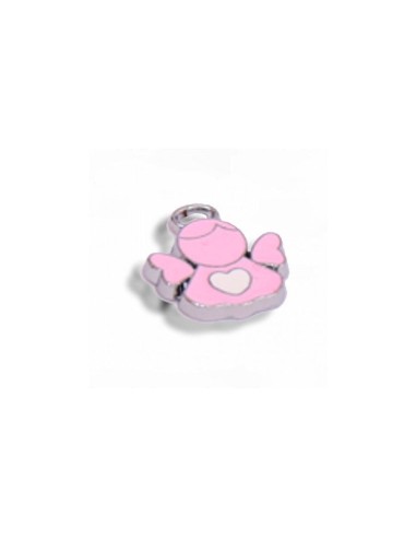 Gadget mini angelo in metallo smaltato rosa Greenford