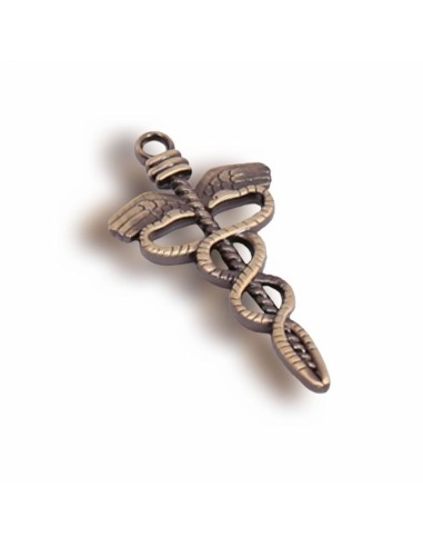 Gadget Caduceo in metallo bronzato Greenford