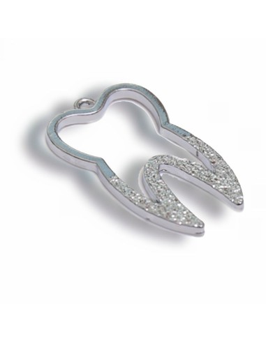 Gadget Dente satinato in metallo cromato Greenford