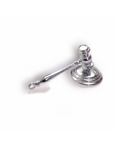 Gadget Martello da giudice in metallo cromato Greenford
