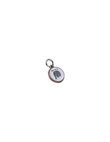 Gadget elefante tienimi con te in metallo cromato Greenford