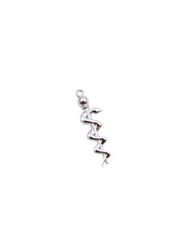 Gadget Caduceo Serpente in metallo cromato Greenford