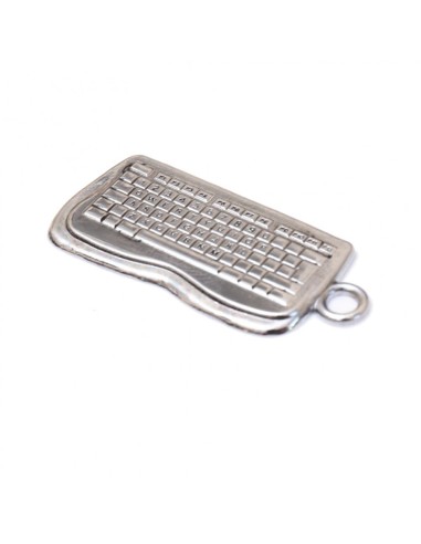 Gadget Tastiera Pc in metallo cromato Greenford