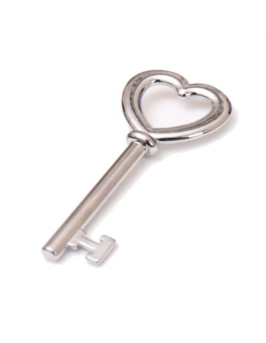 Gadget Chiave con cuore in metallo cromato Greenford