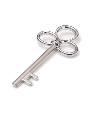 Gadget Chiave con fiore in metallo cromato Greenford
