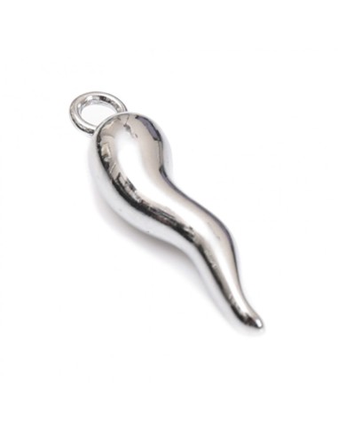 Gadget Corno portafortuna in metallo cromato Greenford