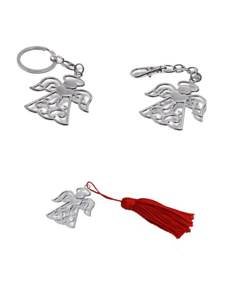 Gadget Angelo con Cuore in metallo cromato Greenford