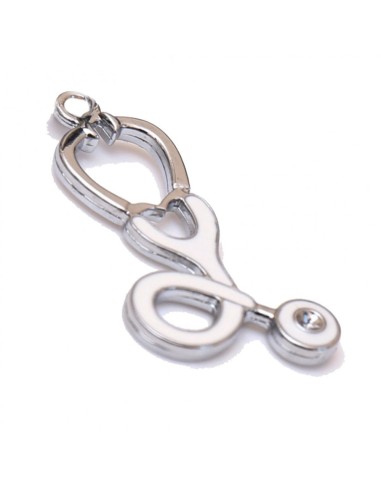 Gadget Mini Stetoscopio bianco in metallo smaltato Greenford