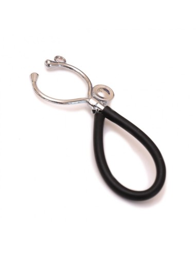 Gadget Stetoscopio nero in metallo cromato Greenford