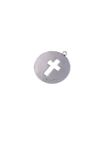 Gadget Croce traforata in metallo cromato Greenford
