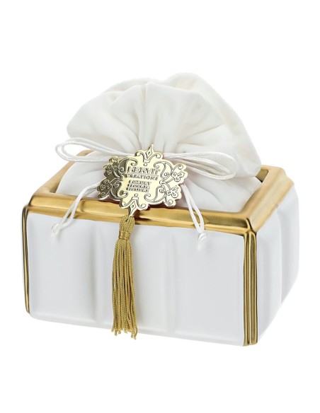 Contenitore Bianco e Oro con sacchettone Hervit