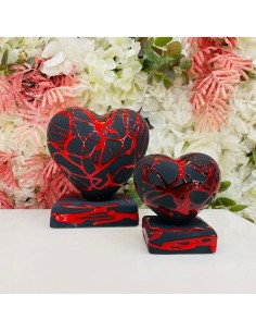 Cuore piccolo rosso e nero Amagè 2