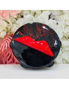 Scultura Tamburella con Vesuvio e schizzi Amagè