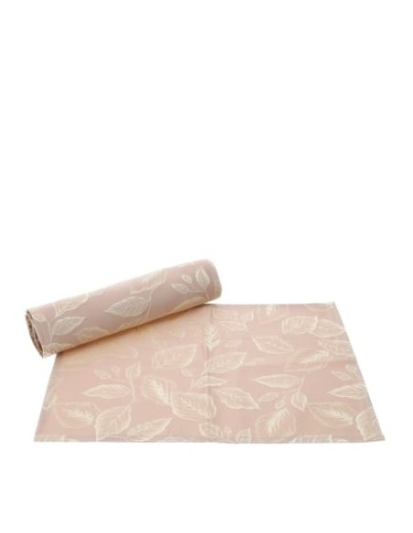 Hervit Set 2 Tovagliette Foliage Rosa e Oro