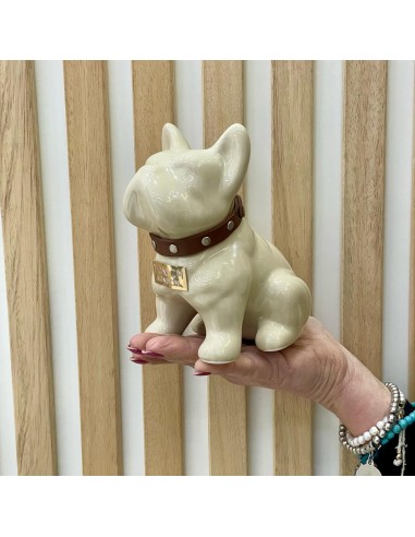 Bulldog Beige in Ceramica Dipinto a Mano Tom Ch