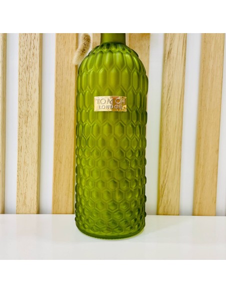 Vaso a bottiglia verde satinato in vetro Tom Ch