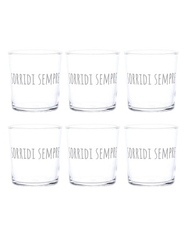 Servizio 6 Bicchieri per Acqua Sorridi Sempre Simple Day 35,5 cl