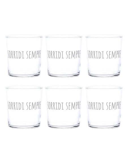 Servizio 6 Bicchieri per Acqua Sorridi Sempre Simple Day 35,5 cl