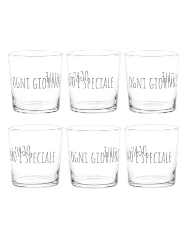 Servizio 6 Bicchieri per Acqua Giorno Speciale Simple Day 35,5 cl