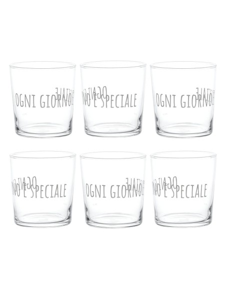 Servizio 6 Bicchieri per Acqua Giorno Speciale Simple Day 35,5 cl