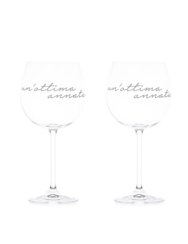 Set 2 Calici da vino Un'ottima annata Simple Day 57 cl