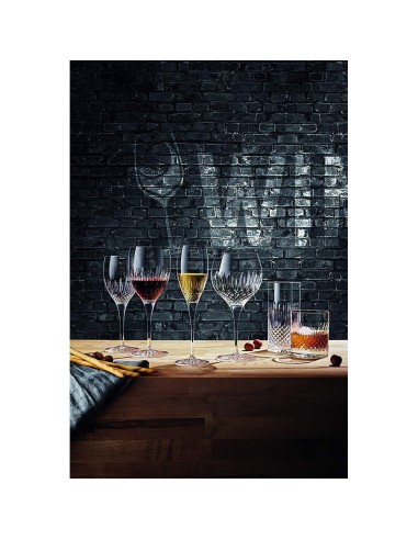 Set 4 Bicchieri Trasparenti Diamante Bormioli 38 cl