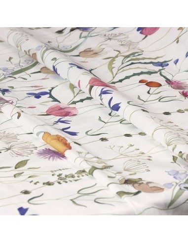 Tovaglia Bianca floreale Flora Andrea Fontebasso 140x240 Cm