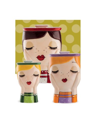 Vaso Gaia Gialla le Pupazze Egan 16(H) cm