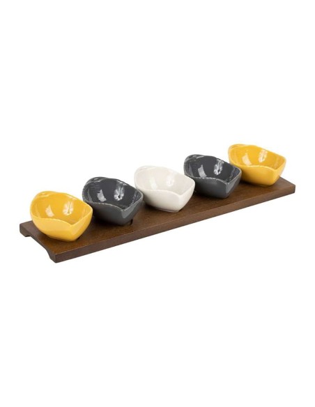 Set aperitivo con ciotoline e vassoio jardin d'ulisse