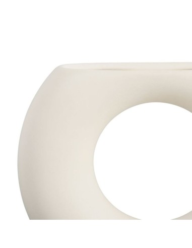 Vaso in ceramica Eterra colore bianco Sema Design