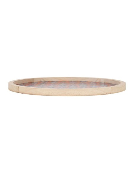 Set 2 vassoi tondi in legno jardin d'ulysse