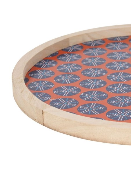 Set 2 vassoi tondi in legno jardin d'ulysse