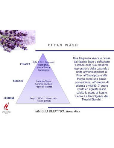 Profumo concentrato per Bucato clean wash Hypno 100ml